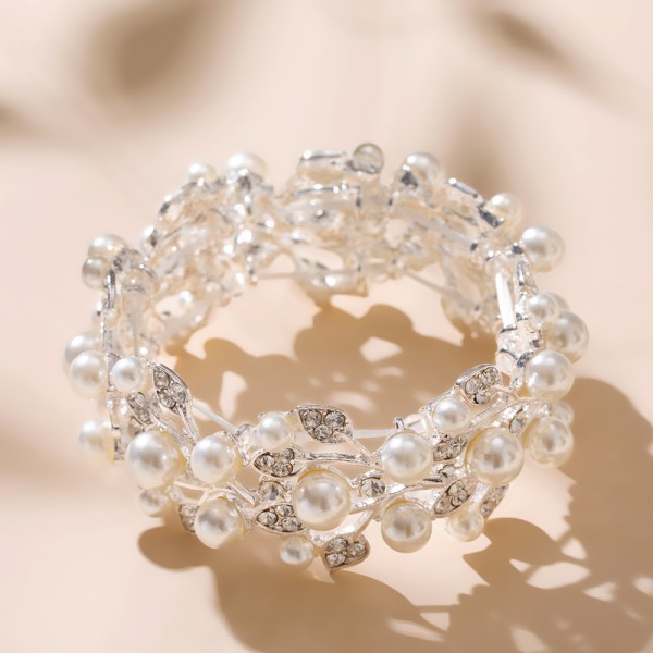 Ladies' Gorgeous Alloy With Irregular Rhinestone Bracelets