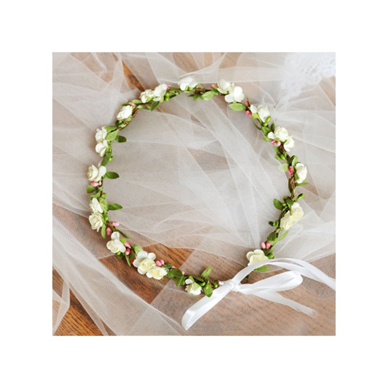 Artificial Silk With Ribbon Flower Headband