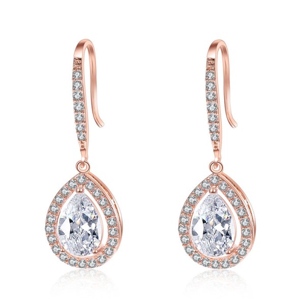 Ladies' Shining Alloy With Irregular Cubic Zirconia Earrings