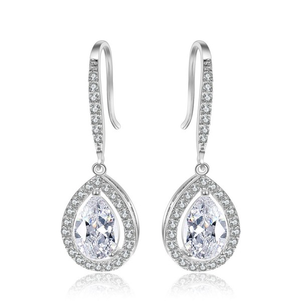 Ladies' Shining Alloy With Irregular Cubic Zirconia Earrings