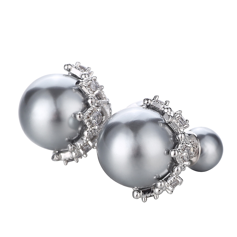 Ladies' Exquisite Alloy With Irregular Rhinestone Earrings