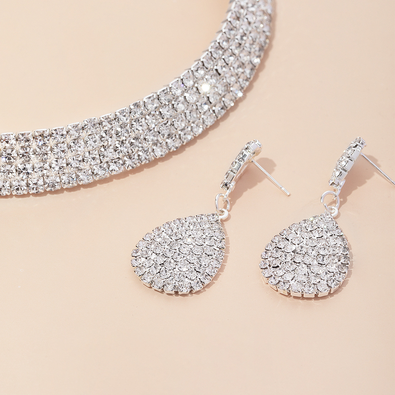 Ladies' Shining Alloy With Irregular Cubic Zirconia Jewelry Sets