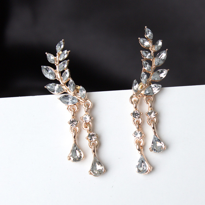 Ladies' Shining Alloy With Irregular Cubic Zirconia Earrings