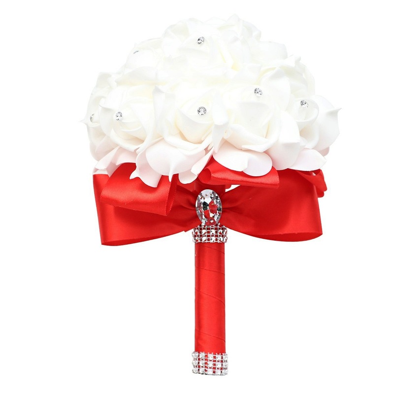 Round Foam Bridal Bouquets (Sold in a single piece) -