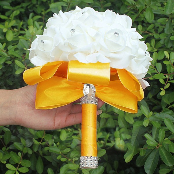 Round Foam Bridal Bouquets (Sold in a single piece) -