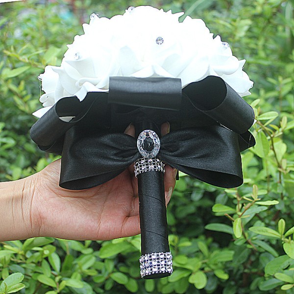 Round Foam Bridal Bouquets (Sold in a single piece) -