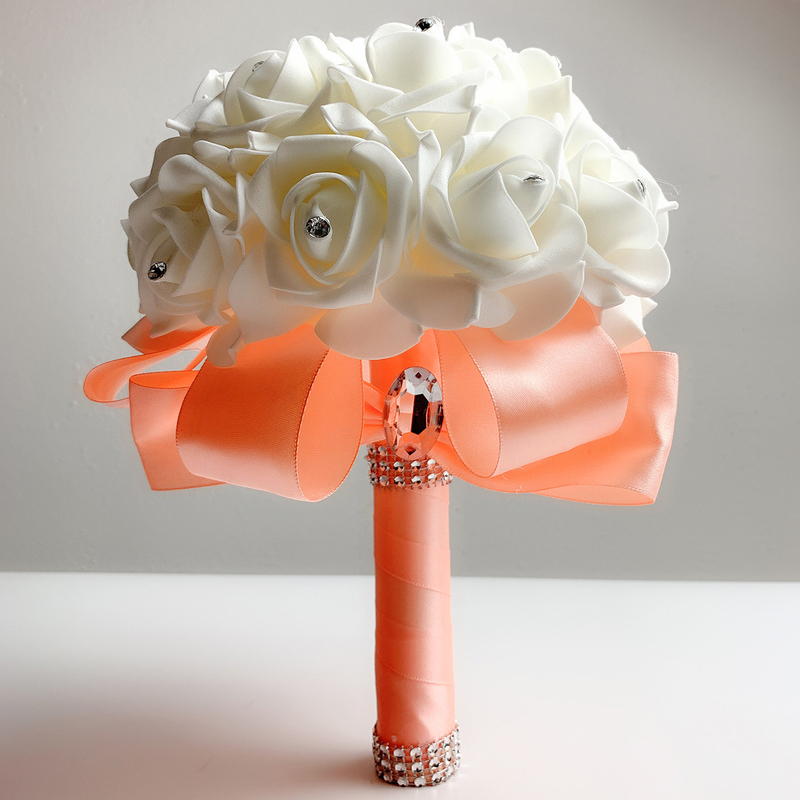 Round Foam Bridal Bouquets (Sold in a single piece) -