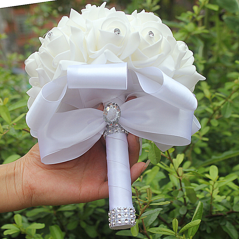 Round Foam Bridal Bouquets (Sold in a single piece) -