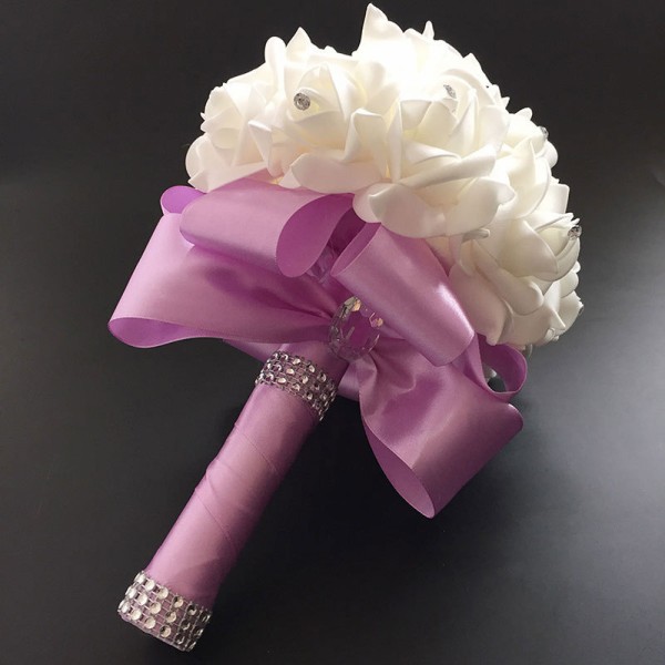 Round Foam Bridal Bouquets (Sold in a single piece) -