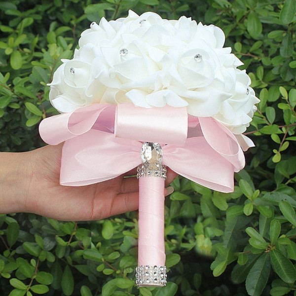 Round Foam Bridal Bouquets (Sold in a single piece) -