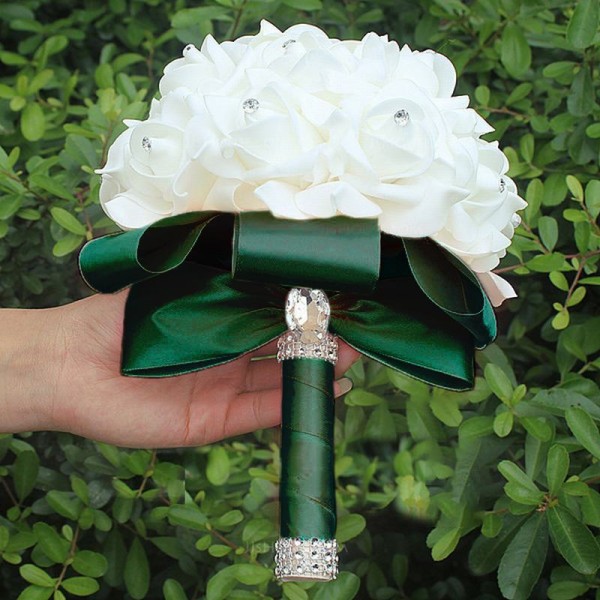 Round Foam Bridal Bouquets (Sold in a single piece) -