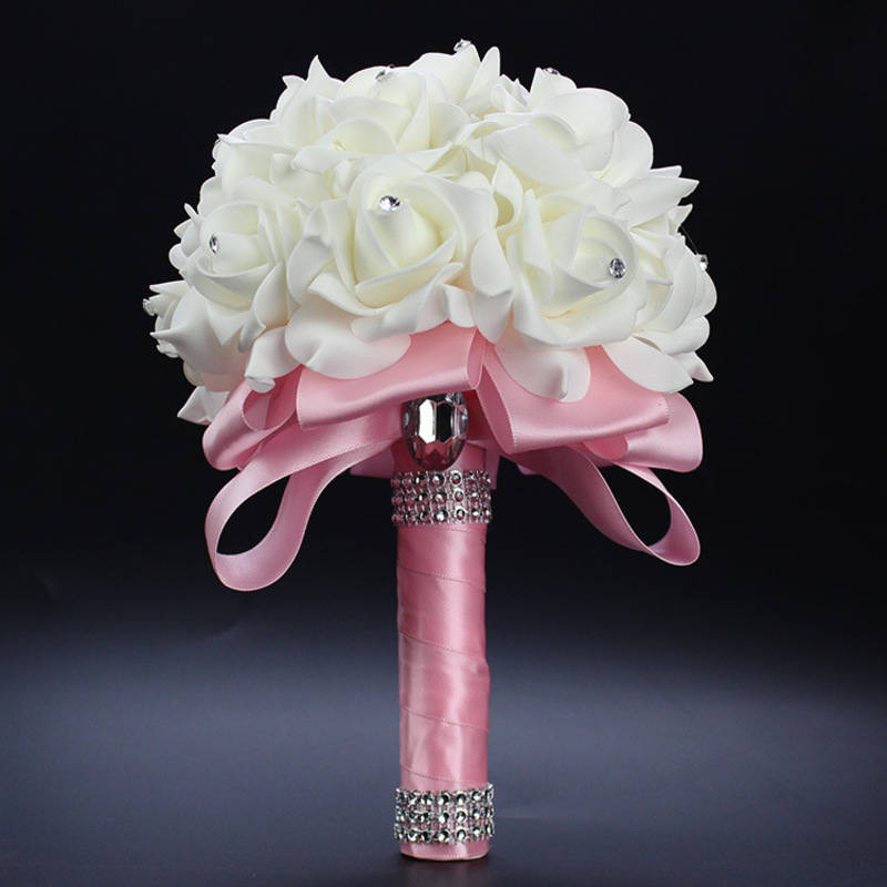 Round Foam Bridal Bouquets (Sold in a single piece) -