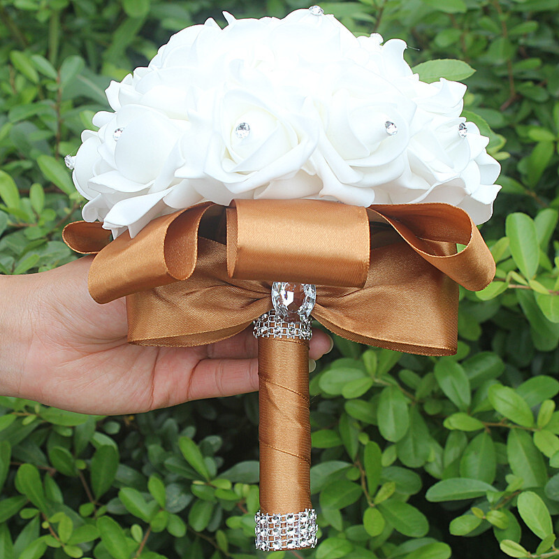 Round Foam Bridal Bouquets (Sold in a single piece) -