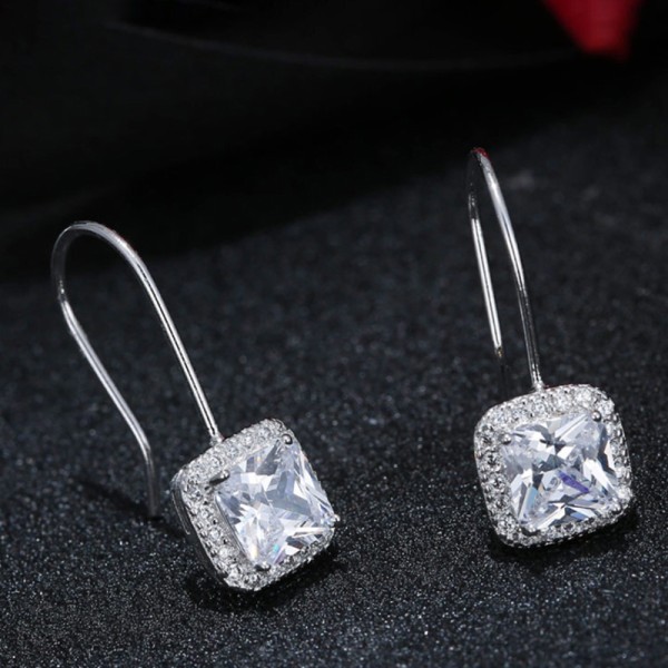 Unique Alloy With Irregular Cubic Zirconia Earrings