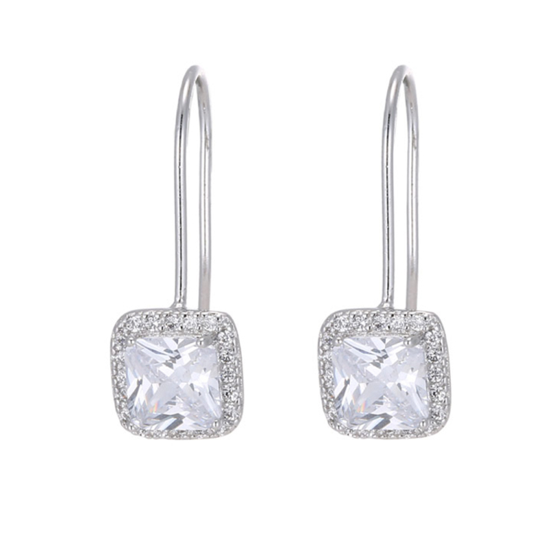 Unique Alloy With Irregular Cubic Zirconia Earrings