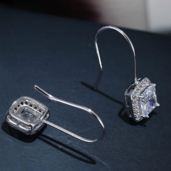 Unique Alloy With Irregular Cubic Zirconia Earrings