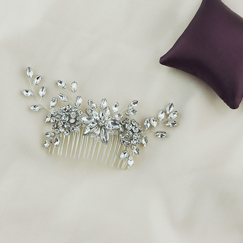 Combs & Barrettes/Headpiece Glamourous With Crystal (Sold in single piece)