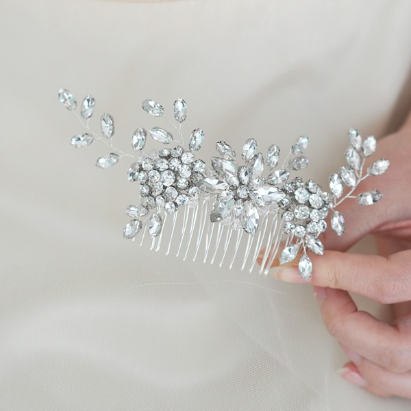 Combs & Barrettes/Headpiece Glamourous With Crystal (Sold in single piece)