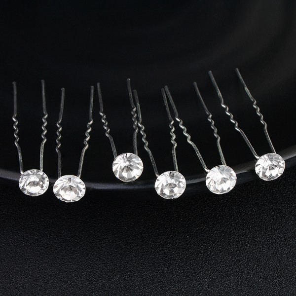 Hairpins/Headpiece Gorgeous With Crystal (Set of 6)