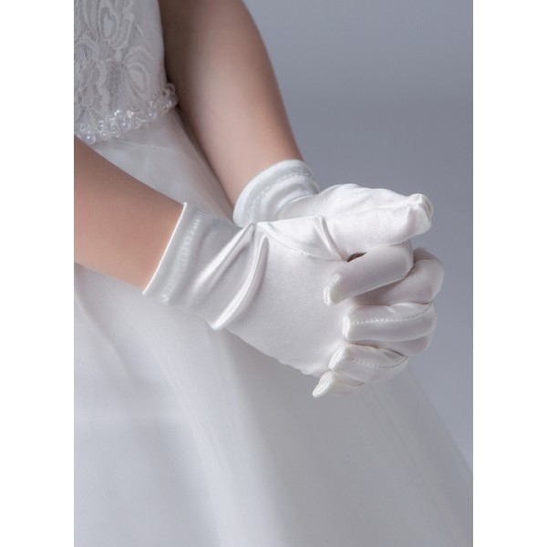 Satin Wrist Length Glove