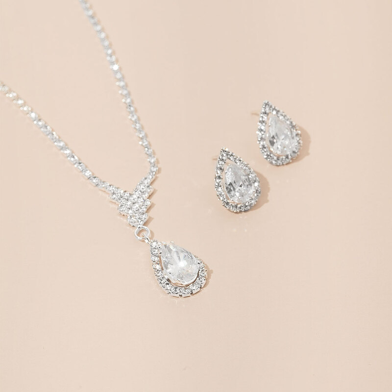 Ladies' Elegant Alloy With Irregular Rhinestone Jewelry Sets