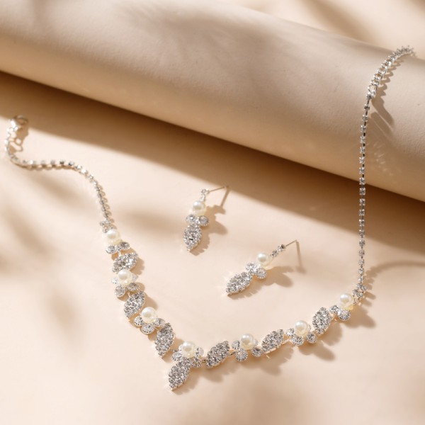 Ladies' Charming Alloy With Irregular Rhinestone Jewelry Sets