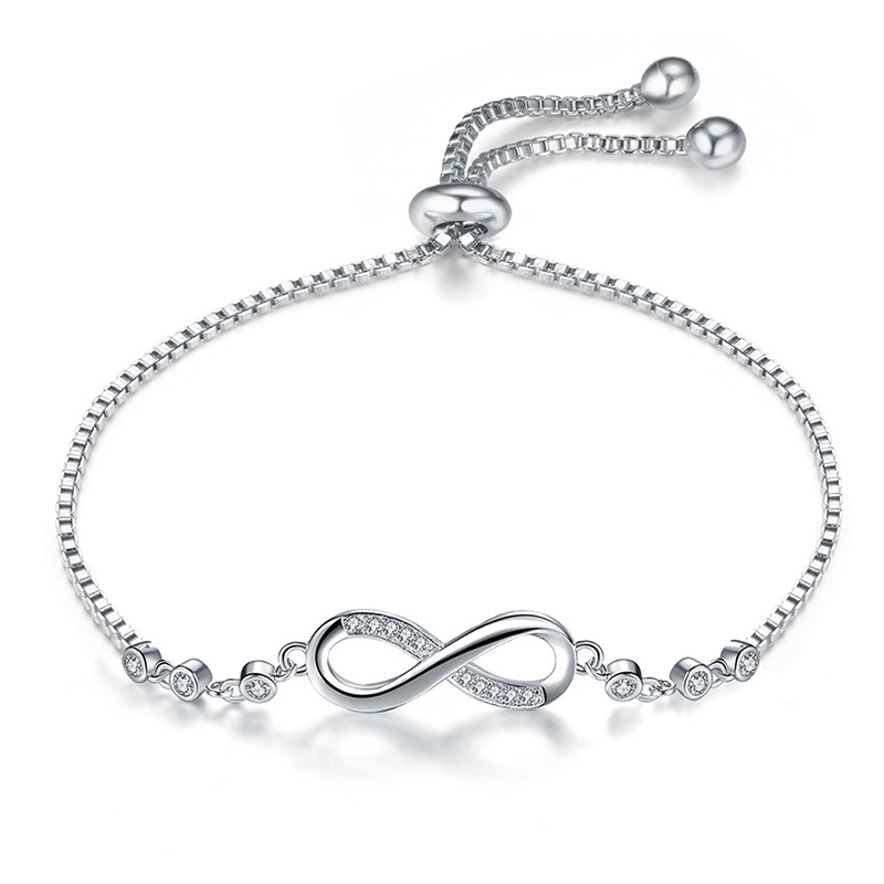 Ladies' Nice Alloy With Irregular Cubic Zirconia Bracelets