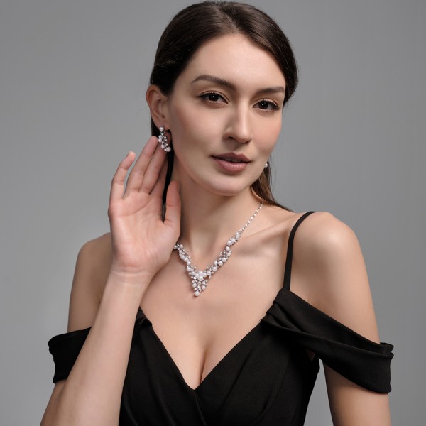 Ladies' Alloy With Irregular Pearl/Rhinestone Jewelry Sets