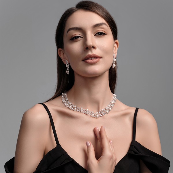 Gorgeous Alloy With Irregular Pearl Jewelry Sets