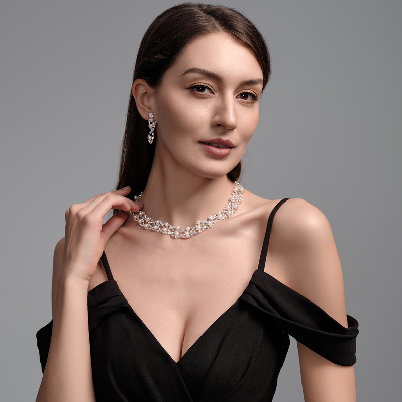 Gorgeous Alloy With Irregular Pearl Jewelry Sets