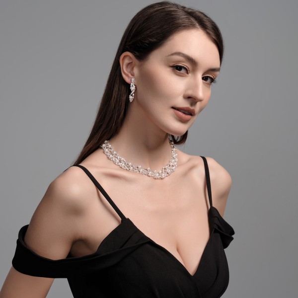 Gorgeous Alloy With Irregular Pearl Jewelry Sets