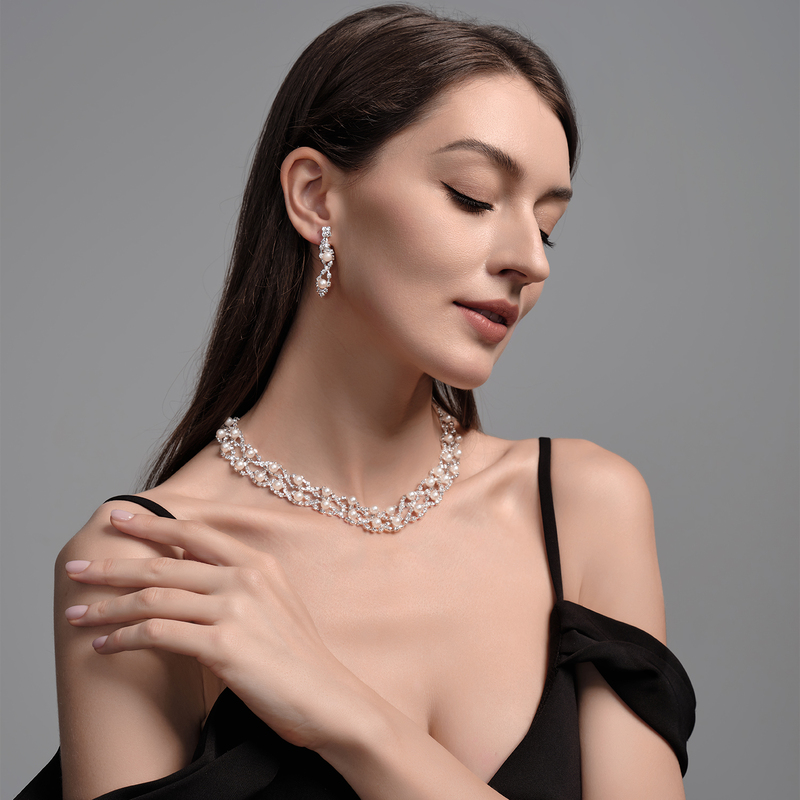 Gorgeous Alloy With Irregular Pearl Jewelry Sets