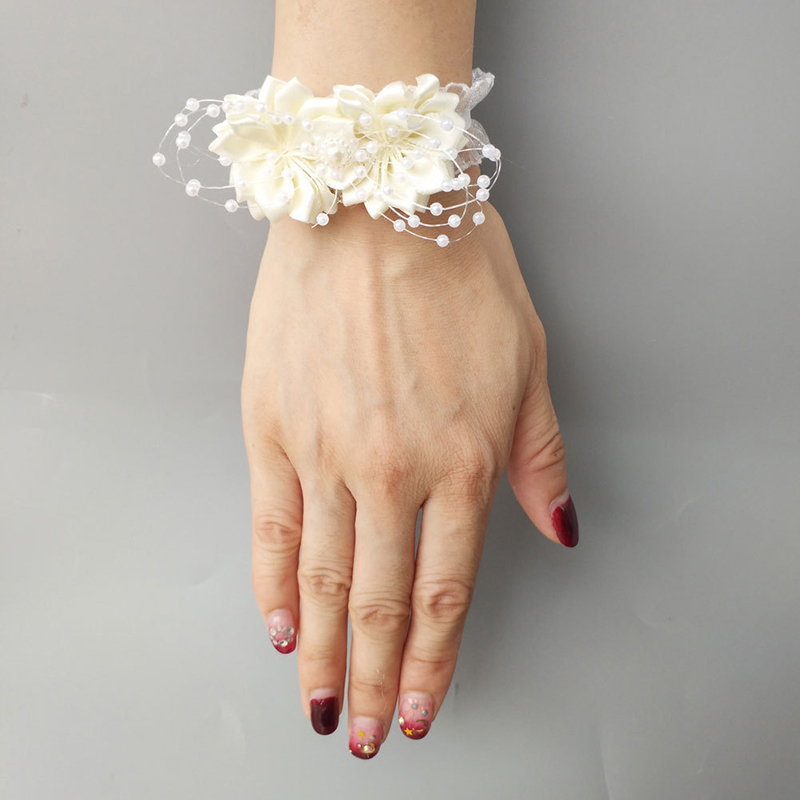 Free-Form Satin Wrist Corsage (Sold in a single piece) -