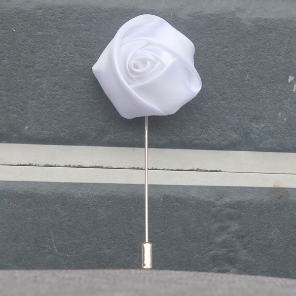 Romantic Free-Form Satin Boutonniere (Sold in a single piece) -