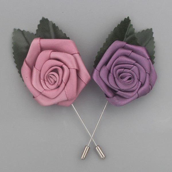 Classic Free-Form Satin Boutonniere (Sold in a single piece) -