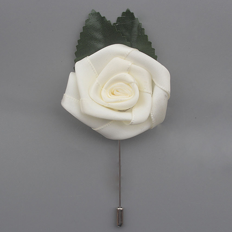 Classic Free-Form Satin Boutonniere (Sold in a single piece) -