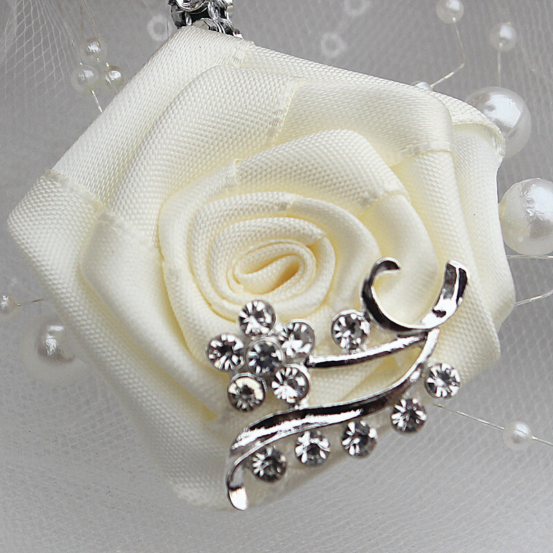 Classic Free-Form Satin Boutonniere (Sold in a single piece) -