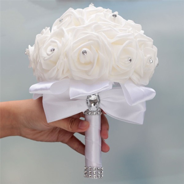 Round Foam Bridal Bouquets (Sold in a single piece) - Bridal Bouquets