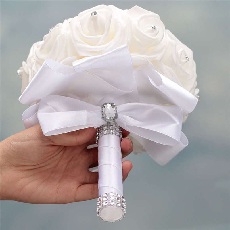 Round Foam Bridal Bouquets (Sold in a single piece) - Bridal Bouquets