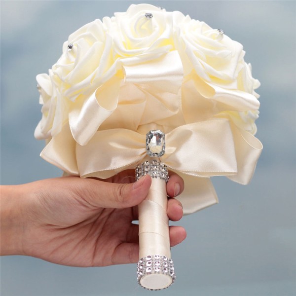 Round Foam Bridal Bouquets (Sold in a single piece) - Bridal Bouquets