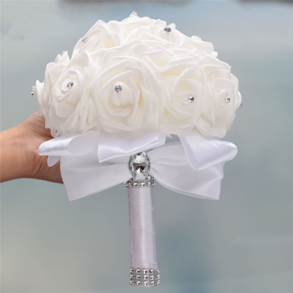 Round Foam Bridal Bouquets (Sold in a single piece) - Bridal Bouquets