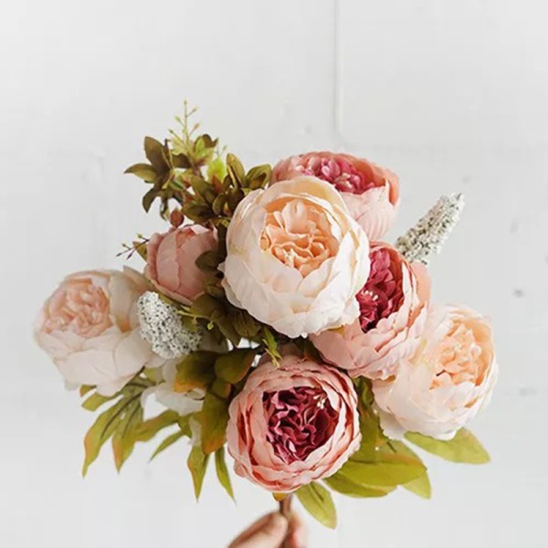 Elegant Free-Form Silk Flower Decorations -