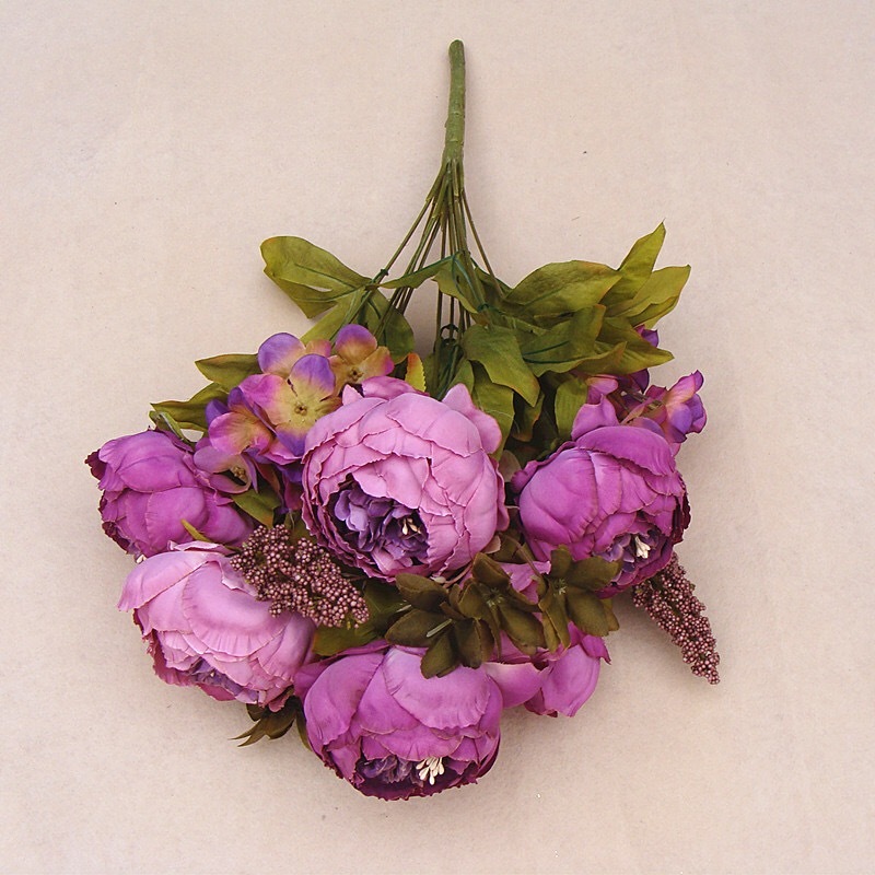 Elegant Free-Form Silk Flower Decorations -