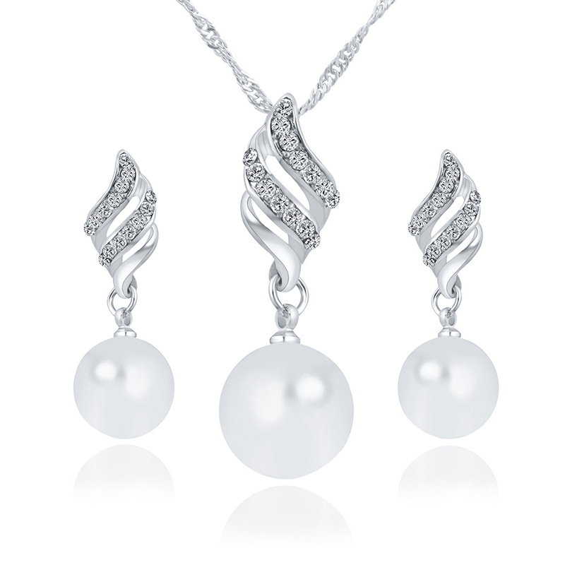 Ladies' Elegant Alloy With Irregular Rhinestone Jewelry Sets