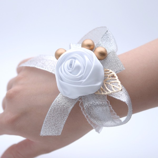 Free-Form Satin Wrist Corsage -