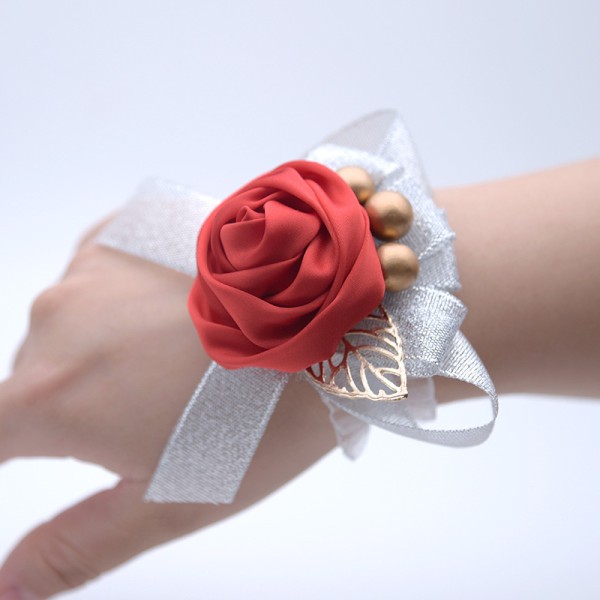 Free-Form Satin Wrist Corsage -