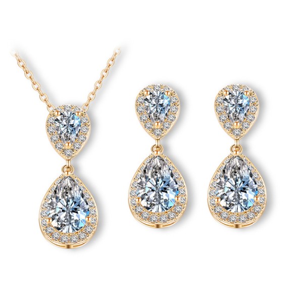 Ladies' Unique Alloy With Irregular Cubic Zirconia Jewelry Sets