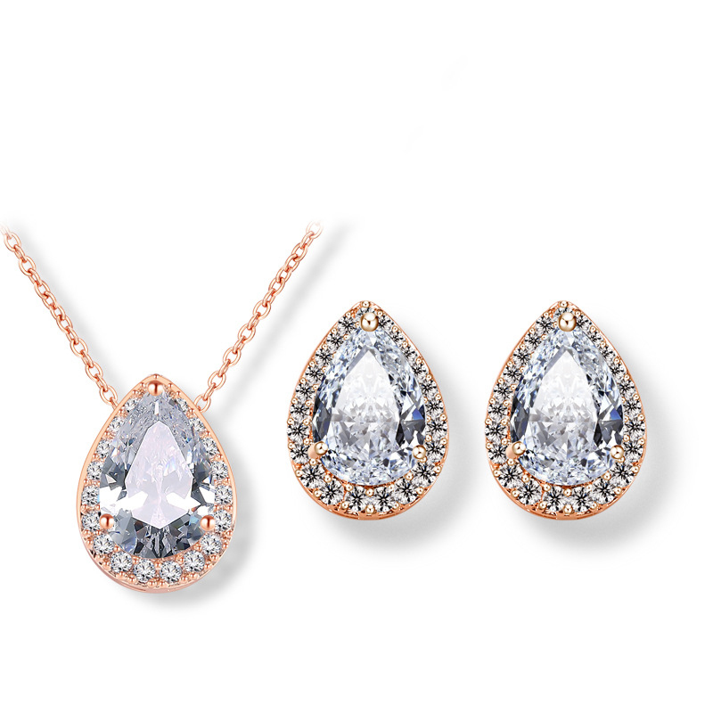 Ladies' Unique Alloy With Irregular Cubic Zirconia Jewelry Sets