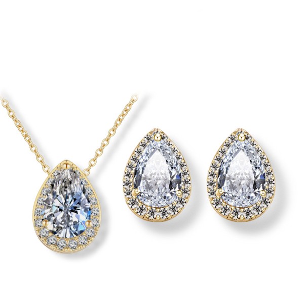 Ladies' Unique Alloy With Irregular Cubic Zirconia Jewelry Sets