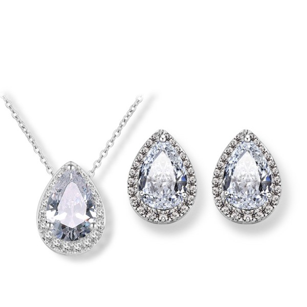 Ladies' Unique Alloy With Irregular Cubic Zirconia Jewelry Sets